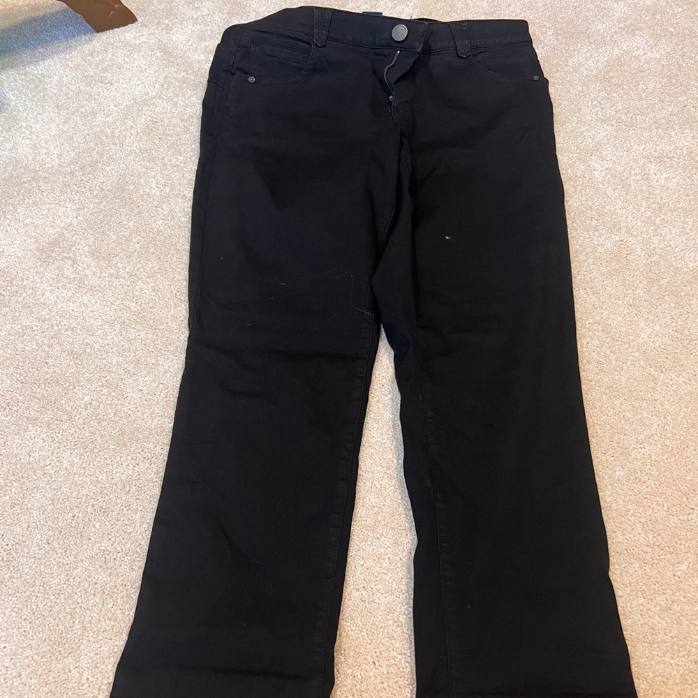 Democracy Black Straight Leg Jeans
